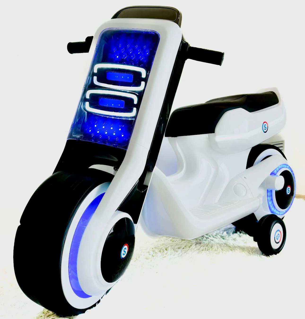 12V Electric Ride-On Motorcycle for Kids with Full LED Light Modes - Image 7