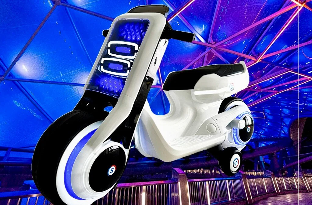 12V Electric Ride-On Motorcycle for Kids with Full LED Light Modes - Image 9