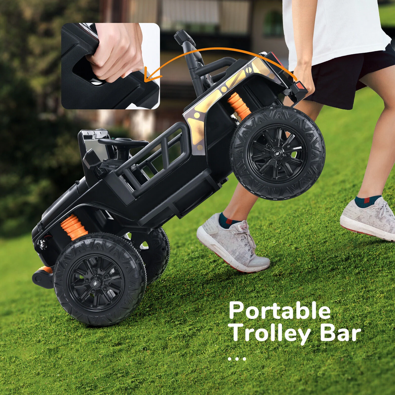 Electric Ride-On SUV Truck for Kids with Music, LED Lights, and Parent Seat - 12V - Image 10