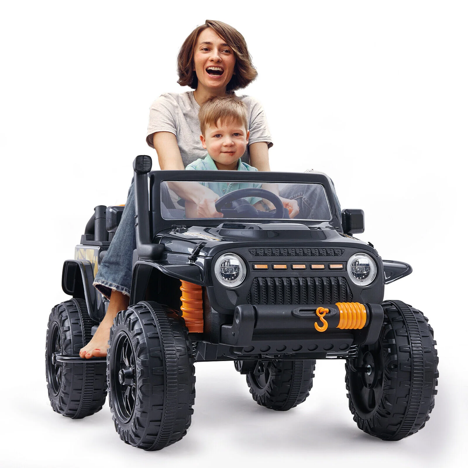 Electric Ride-On SUV Truck for Kids with Music, LED Lights, and Parent Seat - 12V - Image 12