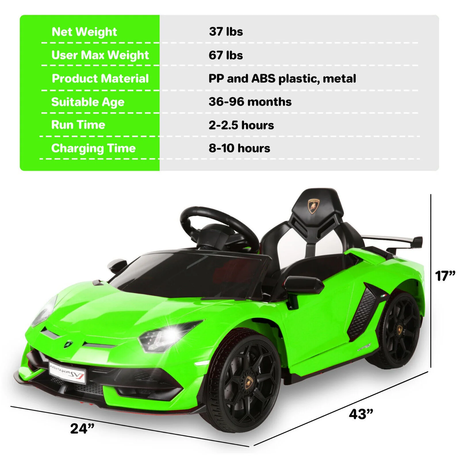 Electric Ride On Toy Car for Kids Ages 3-8 with Remote Control - Perfect Gift for US Children - Image 11