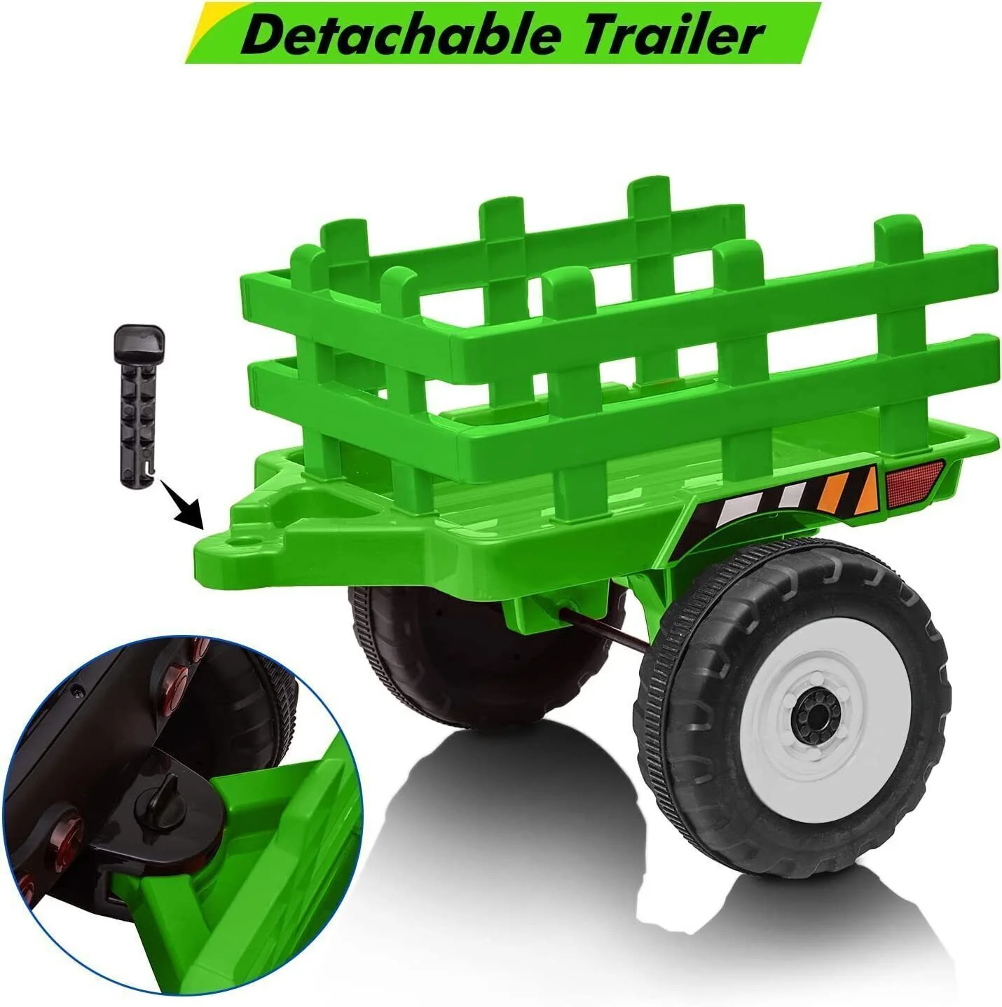 Electric Ride-On Toy Truck for Kids with Bluetooth MP3 and Remote Control - 12V - Image 5