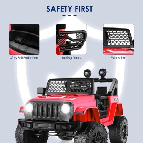 Electric Ride-On Toy Truck for Kids with Remote Control and Bluetooth Connectivity - Image 2