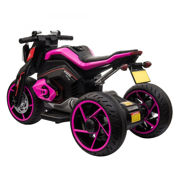 Electric Three-Wheeled Motorcycle for Kids Ages 3-8 with Horn and LED Lights - Image 2