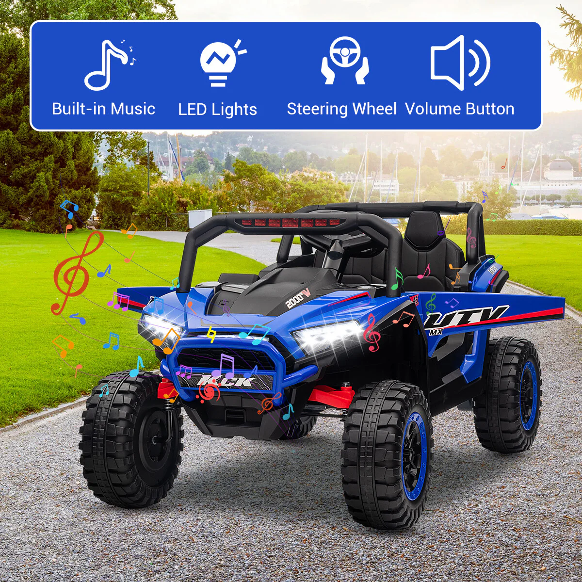 Battery-Powered Electric UTV Ride-On Car for Kids with Remote Control - Image 10