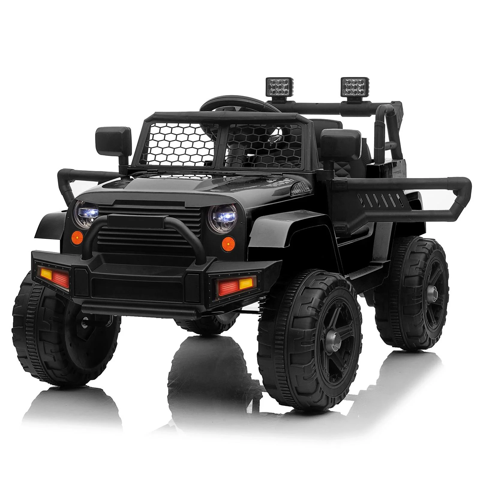 12V Electronic Kids Ride-On Jeep Truck Toy with Lights, Music, Remote Control, and Multiple Colors - Image 10
