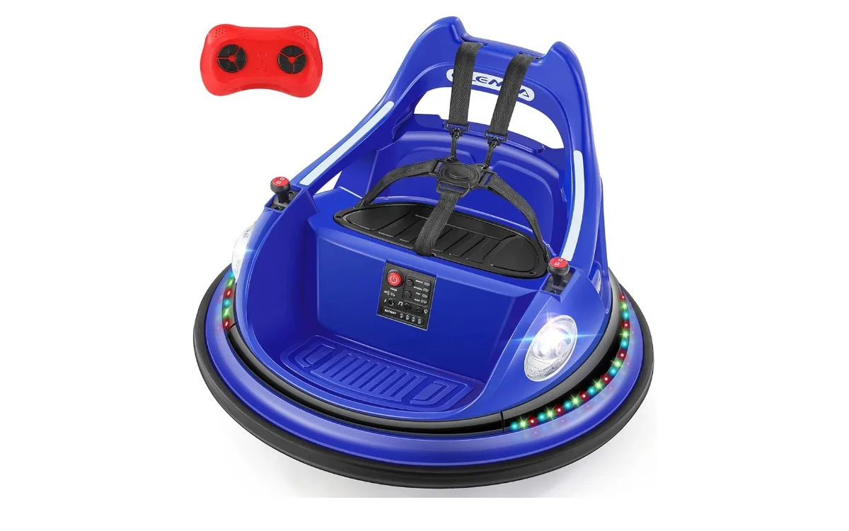 Ride-On Bumper Car for Toddlers with 12V Battery and 1.9 MPH Max Speed - Image 12