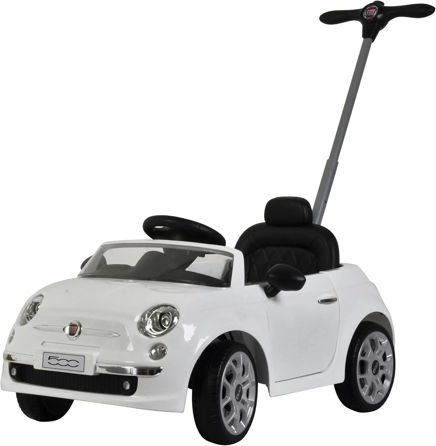 Fiat 500 Ride-On Push Toy Car Stroller for Toddlers Ages 1 to 3 Years - Image 13