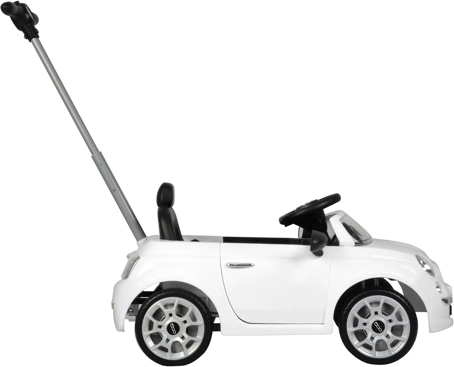 Fiat 500 Ride-On Push Toy Car Stroller for Toddlers Ages 1 to 3 Years - Image 6