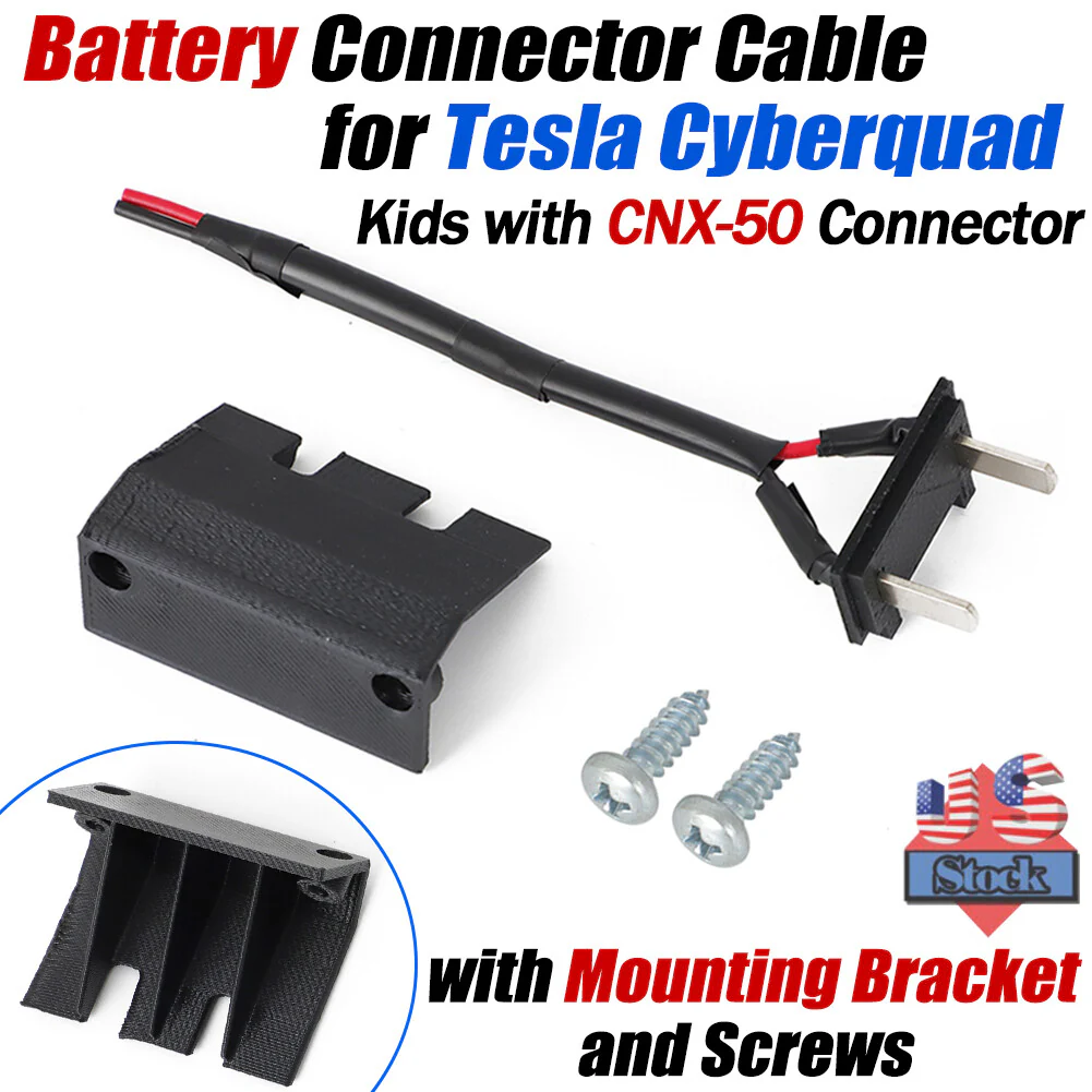 Battery Kit with Power Connector and Bracket for Kids Tesla Cyberquad CNX-50 DJ7021 - Image 12