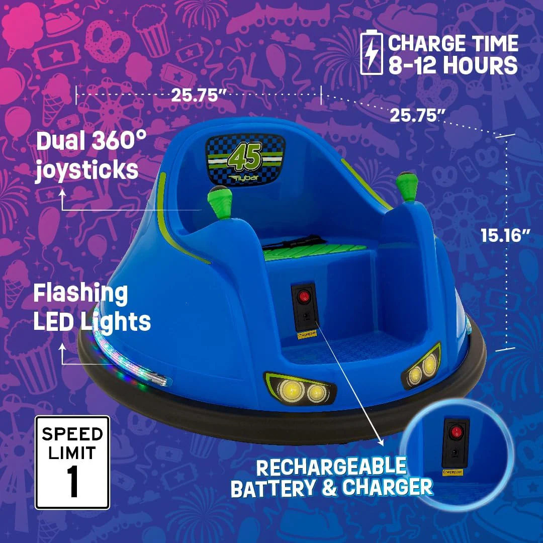 Electric 6V Ride-On Bumper Car for Toddlers and Kids Ages 1.5-4 - Image 4