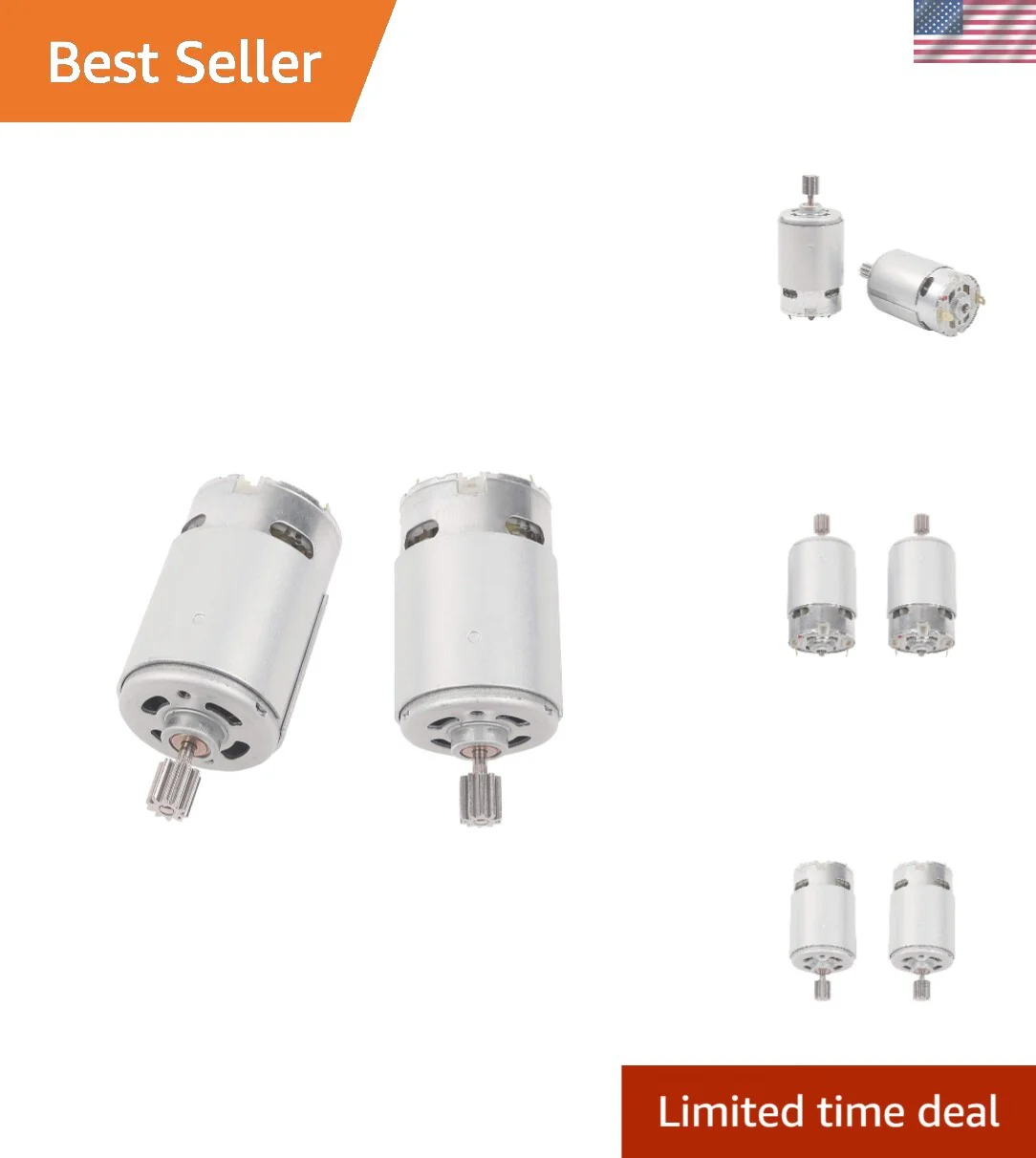 24V RS550 High-Speed Electric Motor 35000 RPM 2-Pack for Children's Ride-On Vehicles - Image 10
