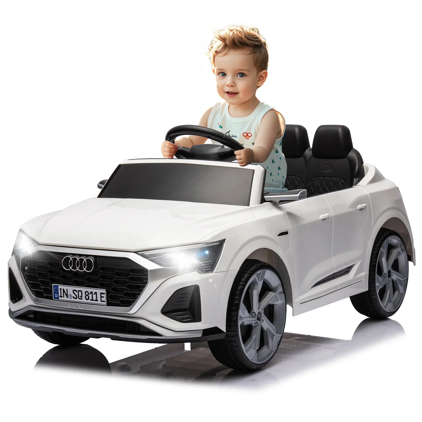 12V Licensed SQ8 Electric Ride-On Car for Kids with Remote Control - Image 17