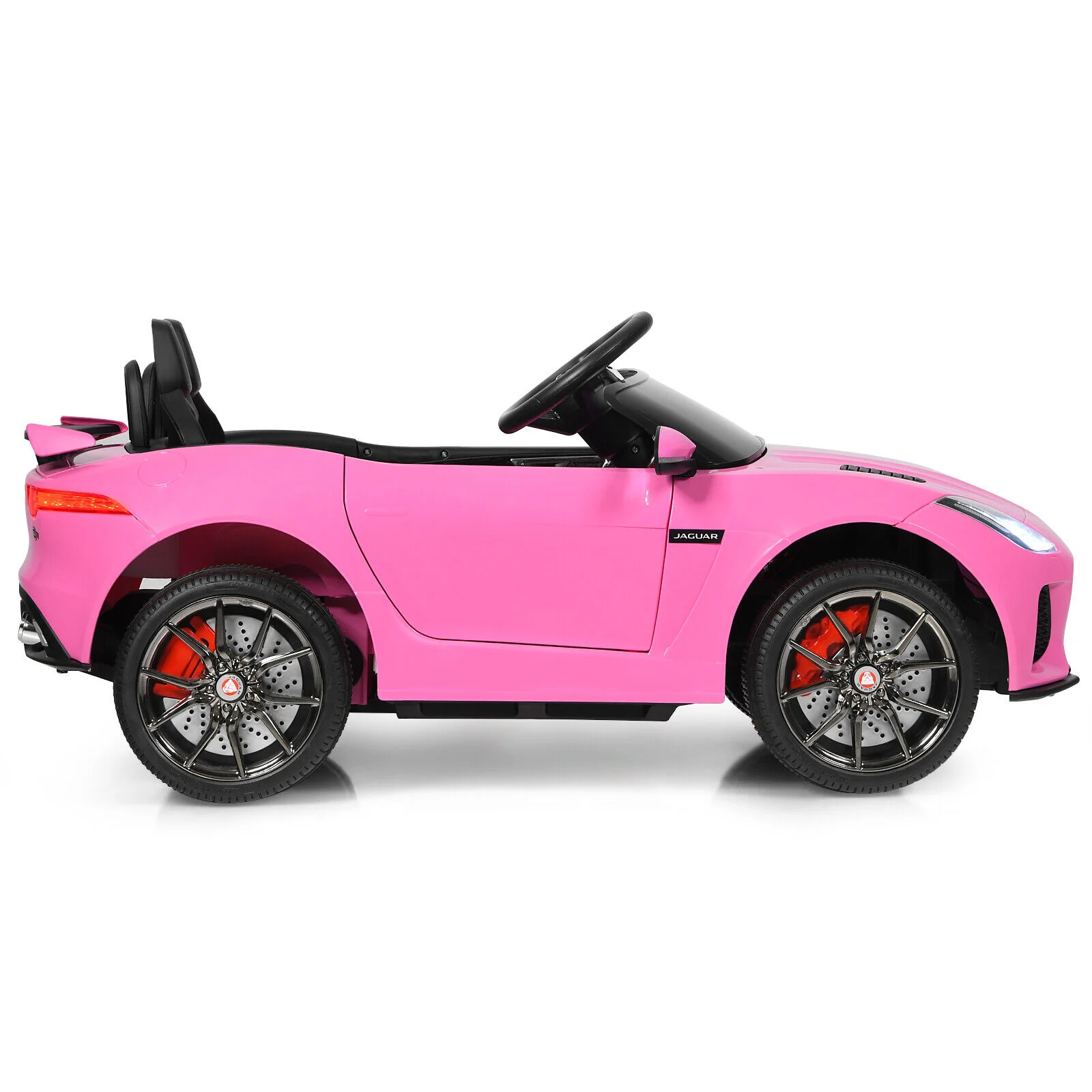 Jaguar F-Type SVR 12V Licensed Kids Ride On Car with Lights & Remote Control - Pink - Image 7