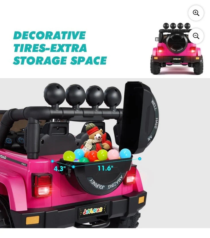 Electric Kids Ride-On Truck with Bluetooth, Remote Control, and MP3 Player - Image 7