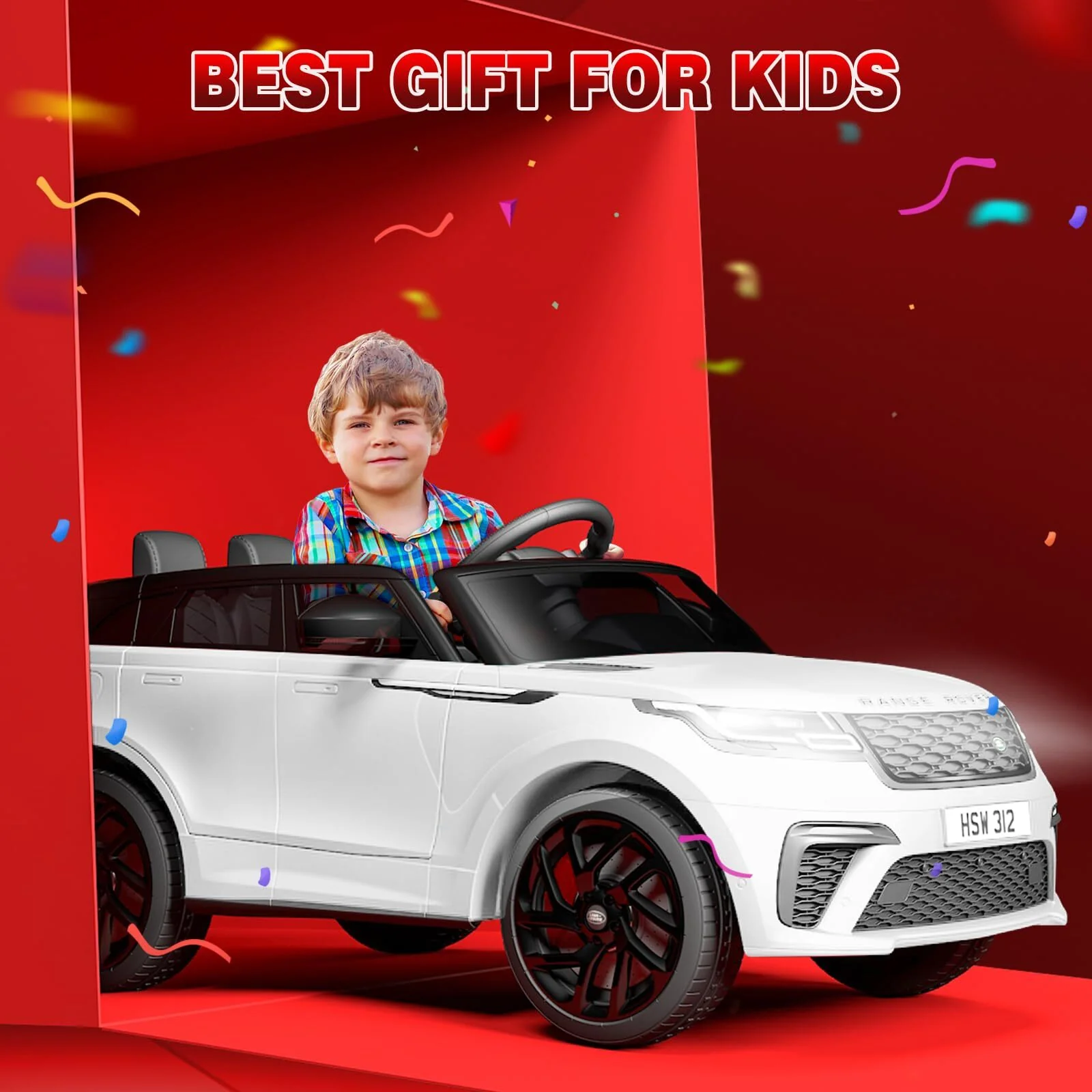 Licensed Land Rover Electric Ride-On Car with Remote Control for Kids Ages 3-8 - Image 3