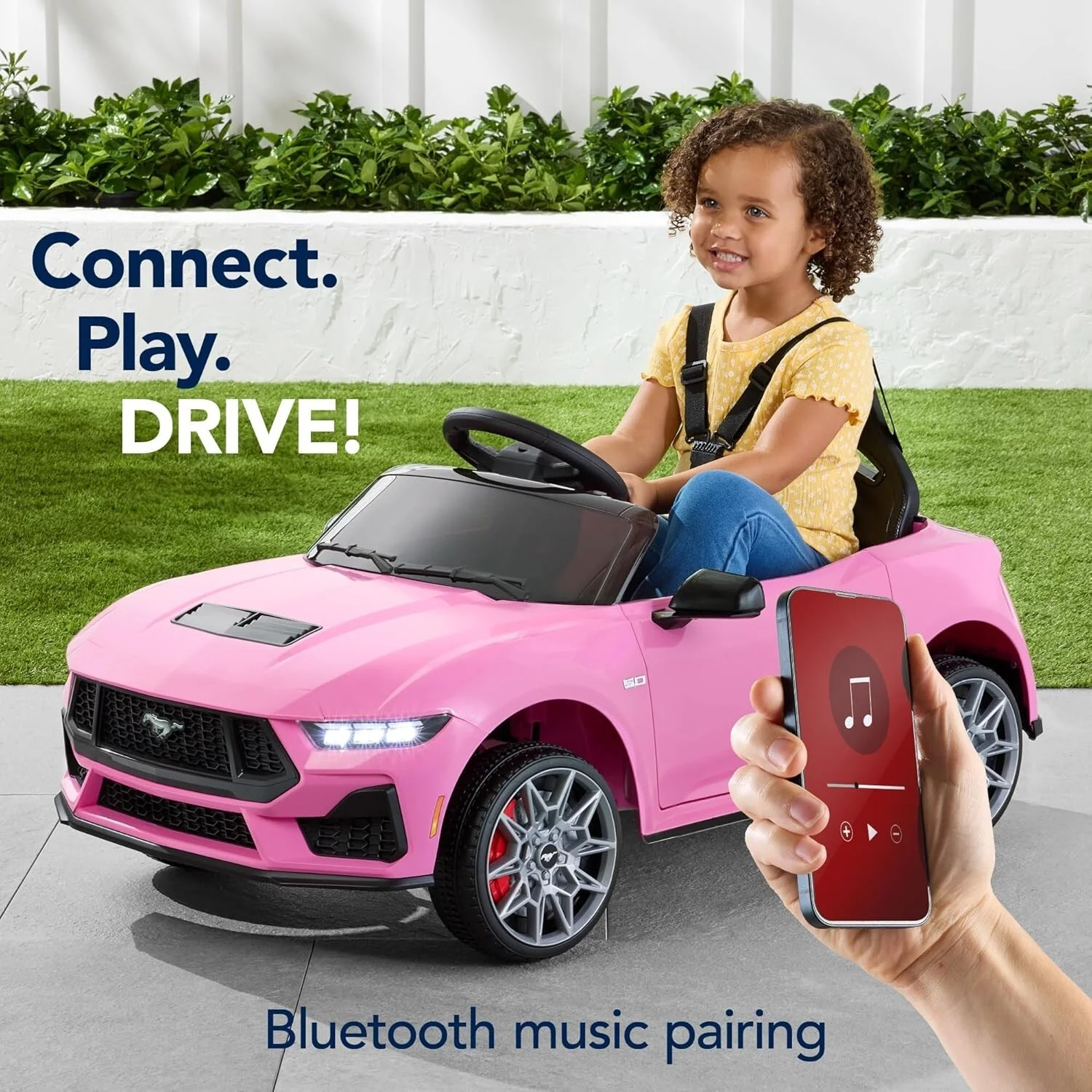 12V Electric Kids Ride-On Car with Parent Remote Control, Licensed Ford Mustang - Image 6