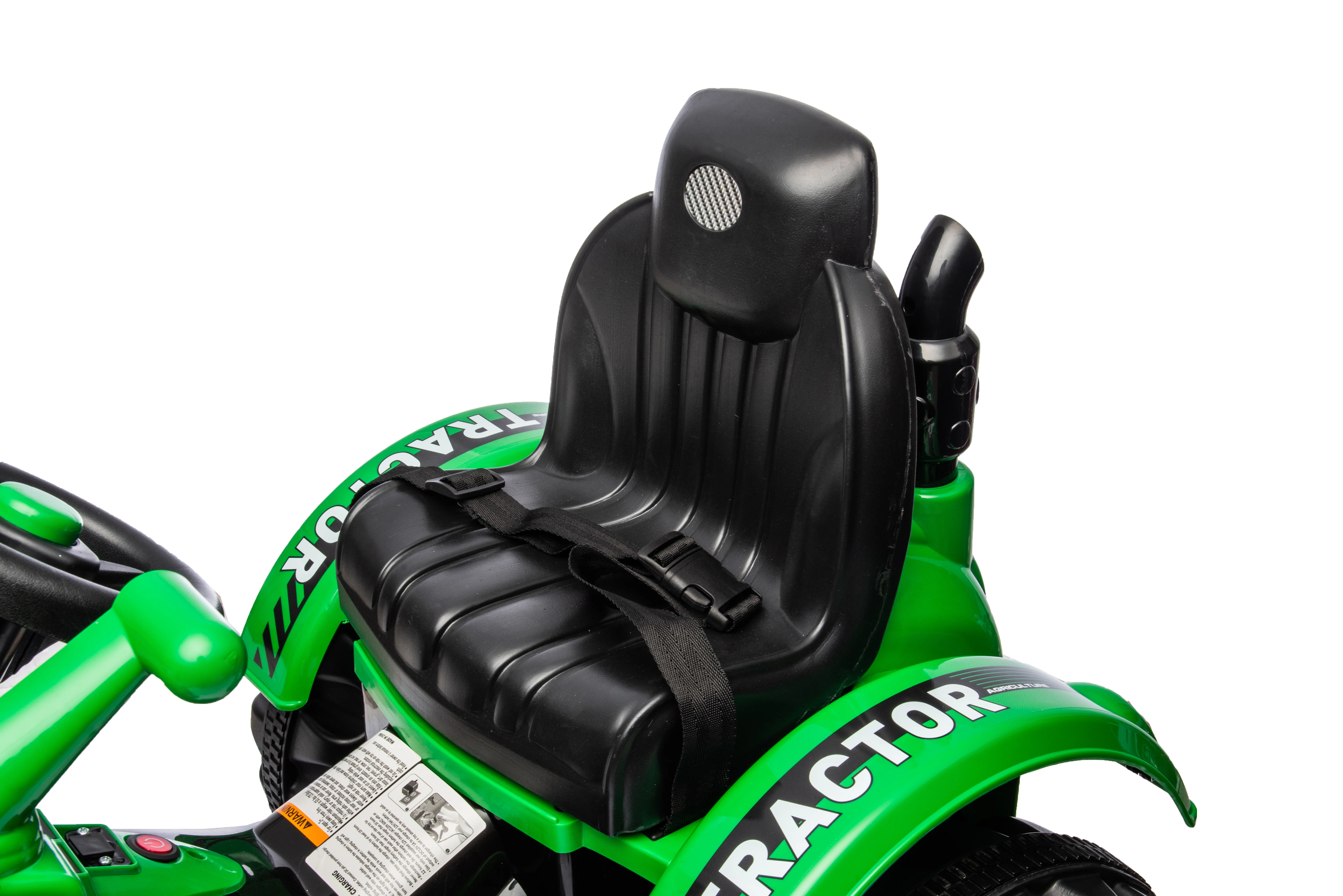 12V Kids Ride-On Battery-Powered Excavator with Front Loader and 2-Speed Controls - Image 4