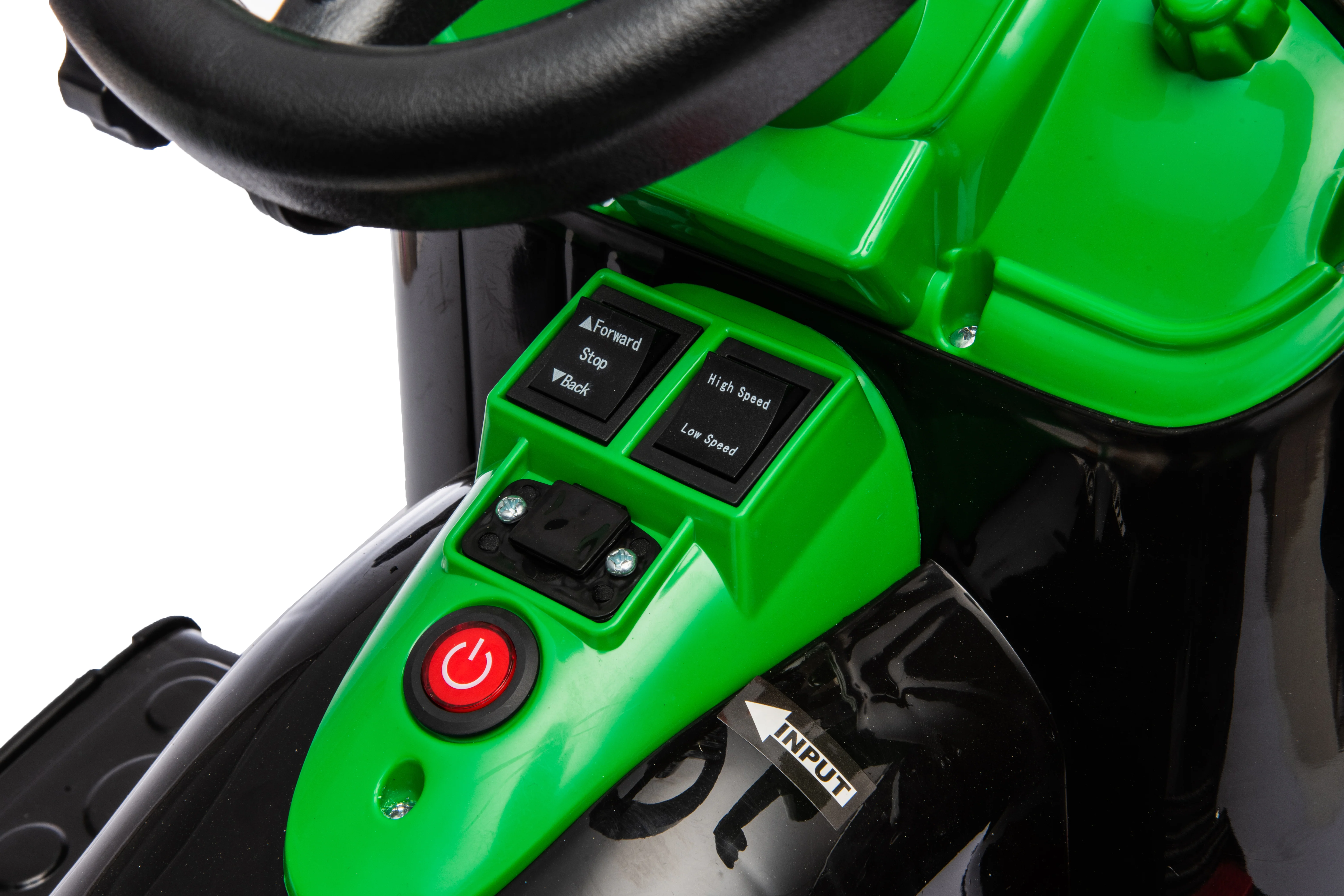 12V Kids Ride-On Battery-Powered Excavator with Front Loader and 2-Speed Controls - Image 7