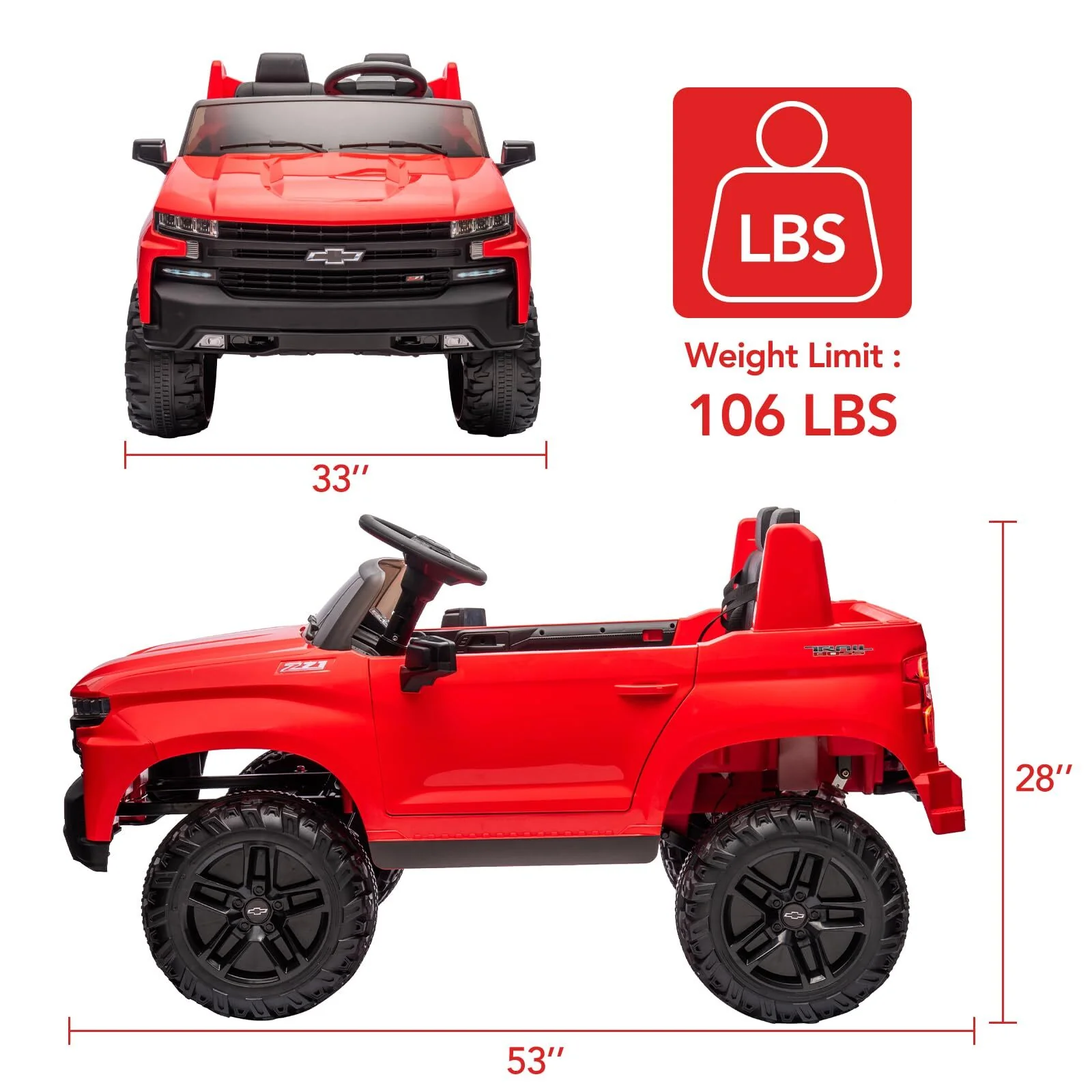24V Electric 2-Seater Ride-On Truck with Remote Control and Battery Power - Image 9