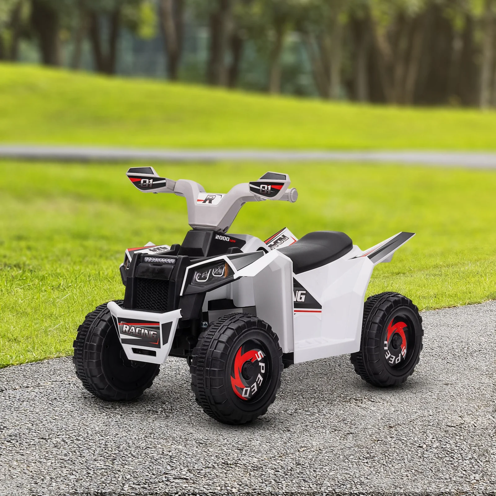 6V Kids Four-Wheeler ATV Quad Car with Forward and Backward Drive and Music - Image 9