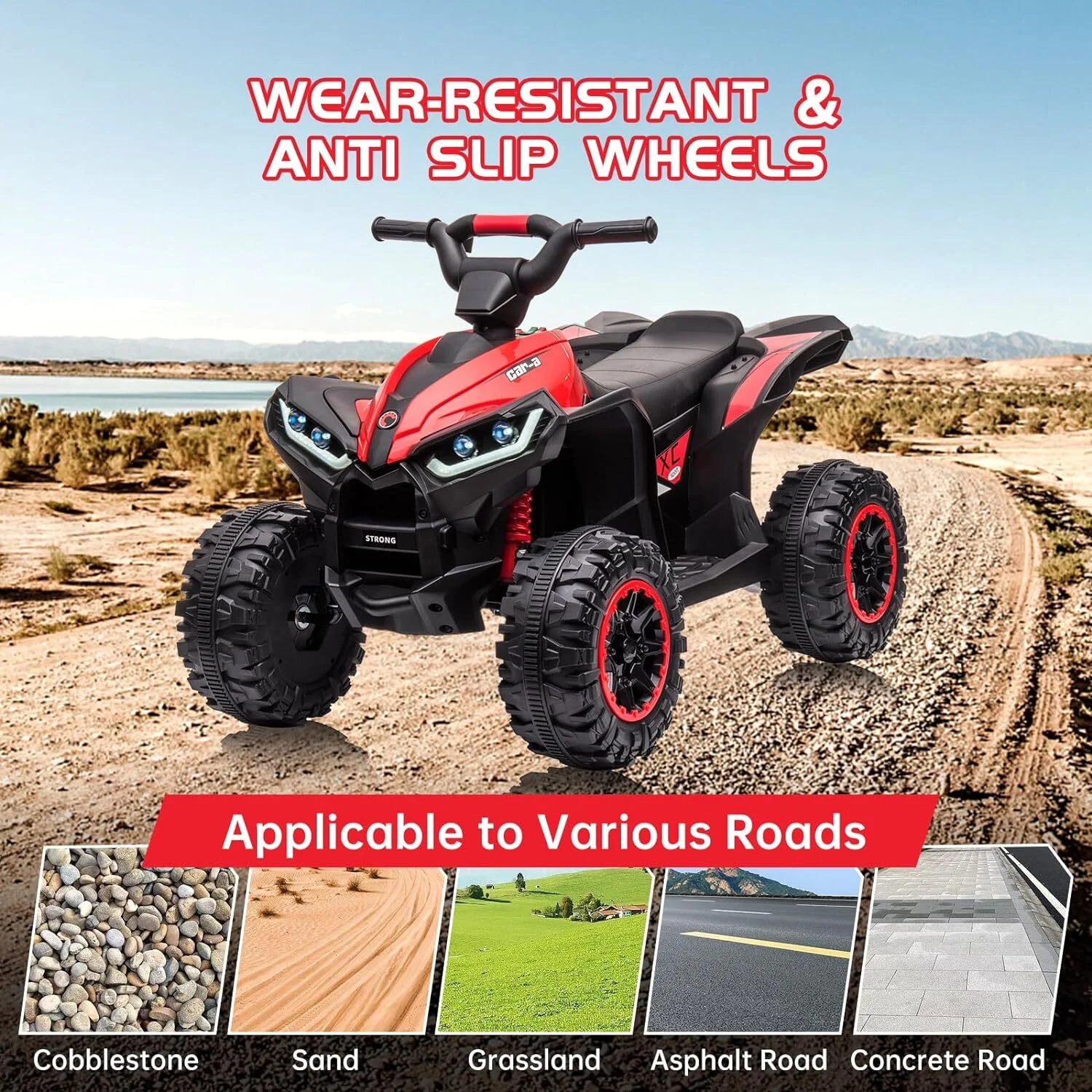 Kids 12V Battery-Powered 4-Wheeler ATV Ride-On Toy with LED Lights - Image 15