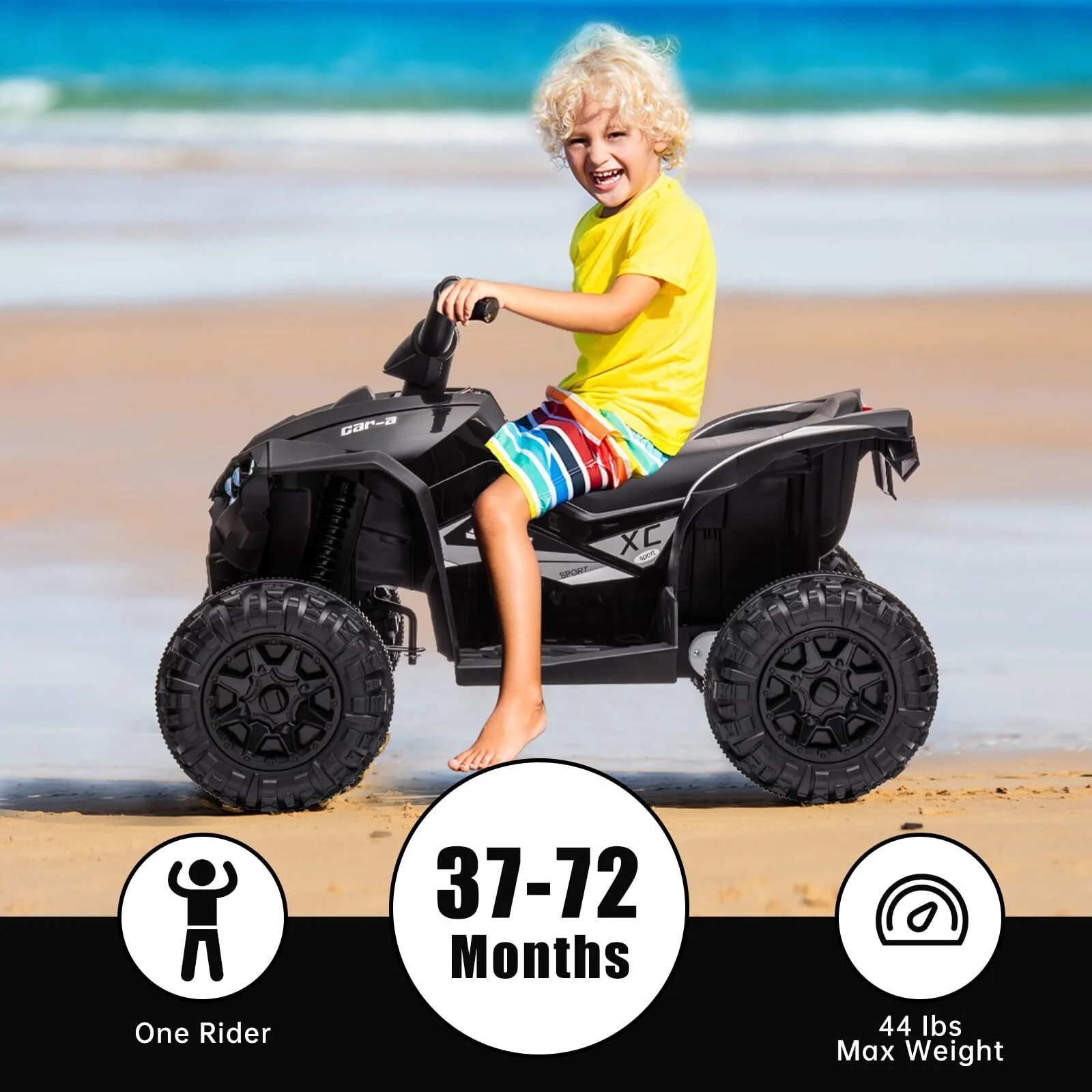 Kids 12V Battery-Powered 4-Wheeler ATV Ride-On Toy with LED Lights - Image 7