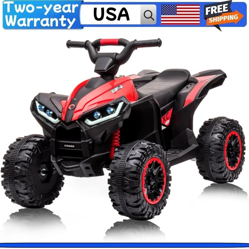 Kids 12V Battery-Powered 4-Wheeler ATV Ride-On Toy with LED Lights - Image 8