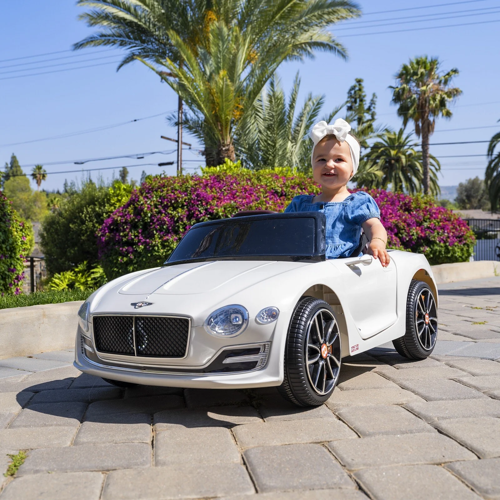 12V Kids Electric Ride-On Car with 2.4G Remote Control Bentley Style Vehicle Toy - Image 14