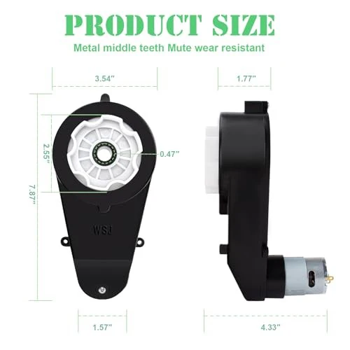 Children's Ride-On Toy Car Gearbox Compatible with Most Models 555 Motor 24V 40000RPM - Image 3