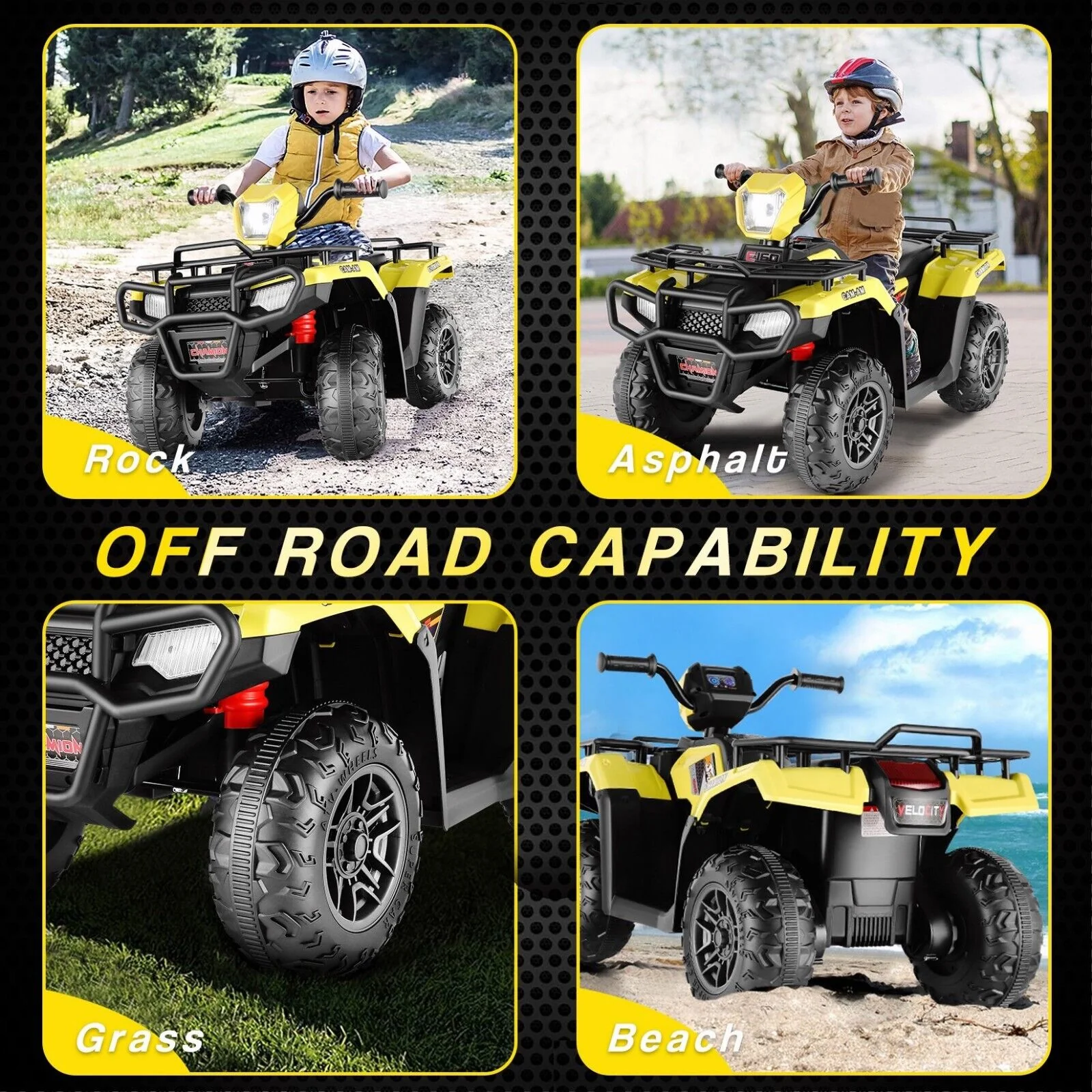Kids Electric ATV with AUX and USB, 4-Wheeler Ride-On Car for Children - 12V - Image 57