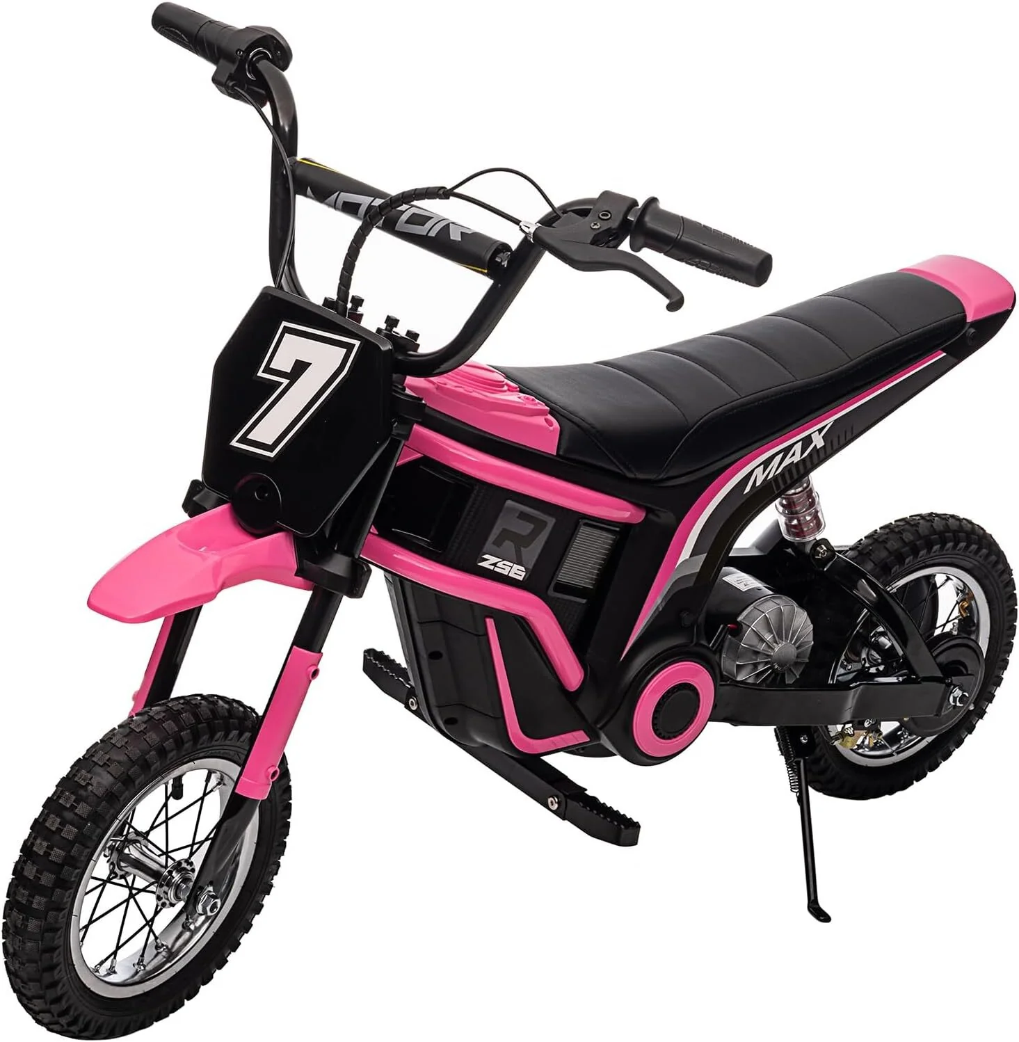 12V Battery-Powered Electric Motocross Dirt Bike for Kids in 4 Color Options