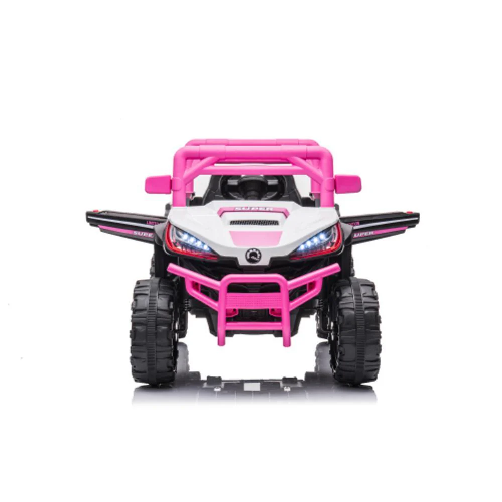 Rechargeable Pink Electric Kids Car with Remote Control for Ages 3-6 - Image 3