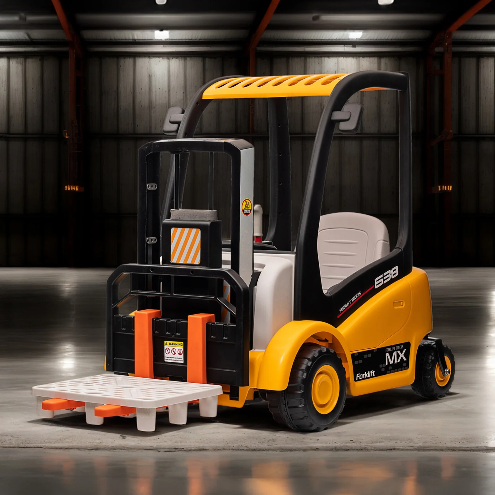 Battery-Powered Kids Electric Ride-On Forklift with Remote Control - Image 10