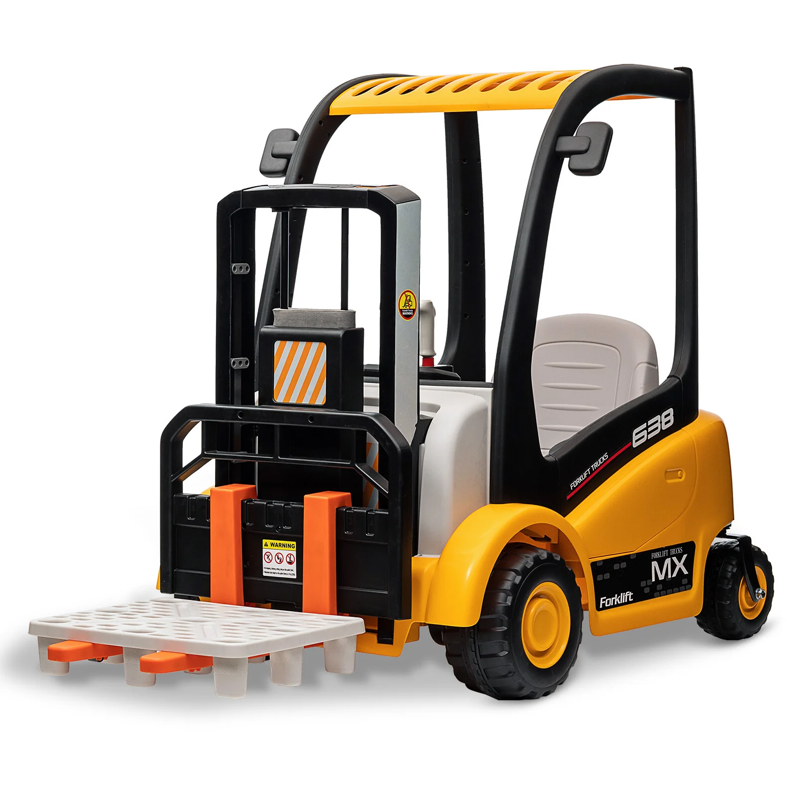 Battery-Powered Kids Electric Ride-On Forklift with Remote Control - Image 6