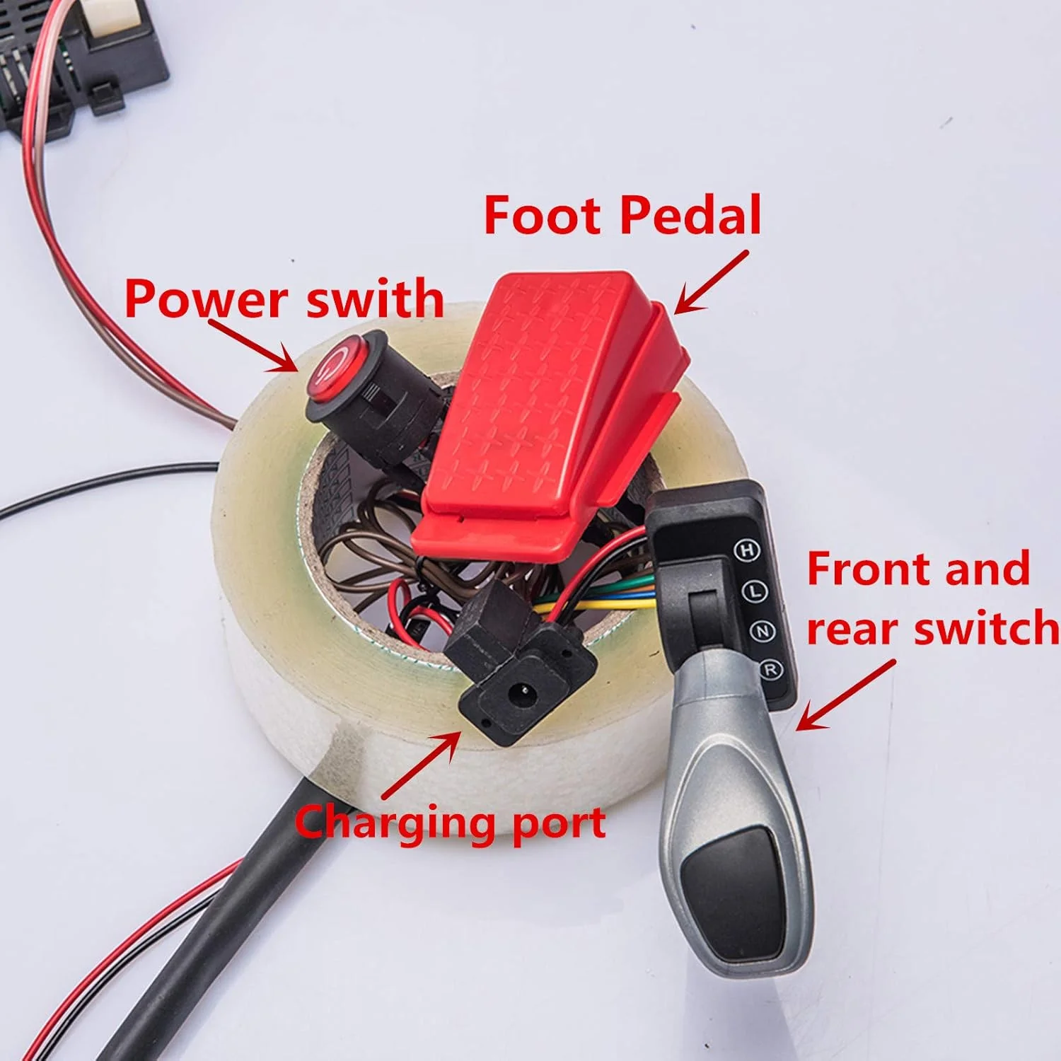 12V Kids Ride-On Car DIY Modified Harness Complete Set with Remote Control Circuit - Image 5