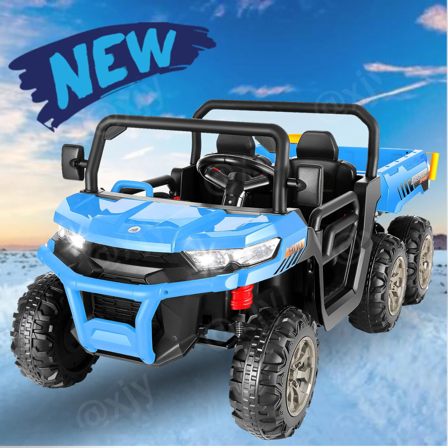 24V Electric Kids Ride-On Dump Truck with Remote Control 2-Seater 4/2WD - Image 13