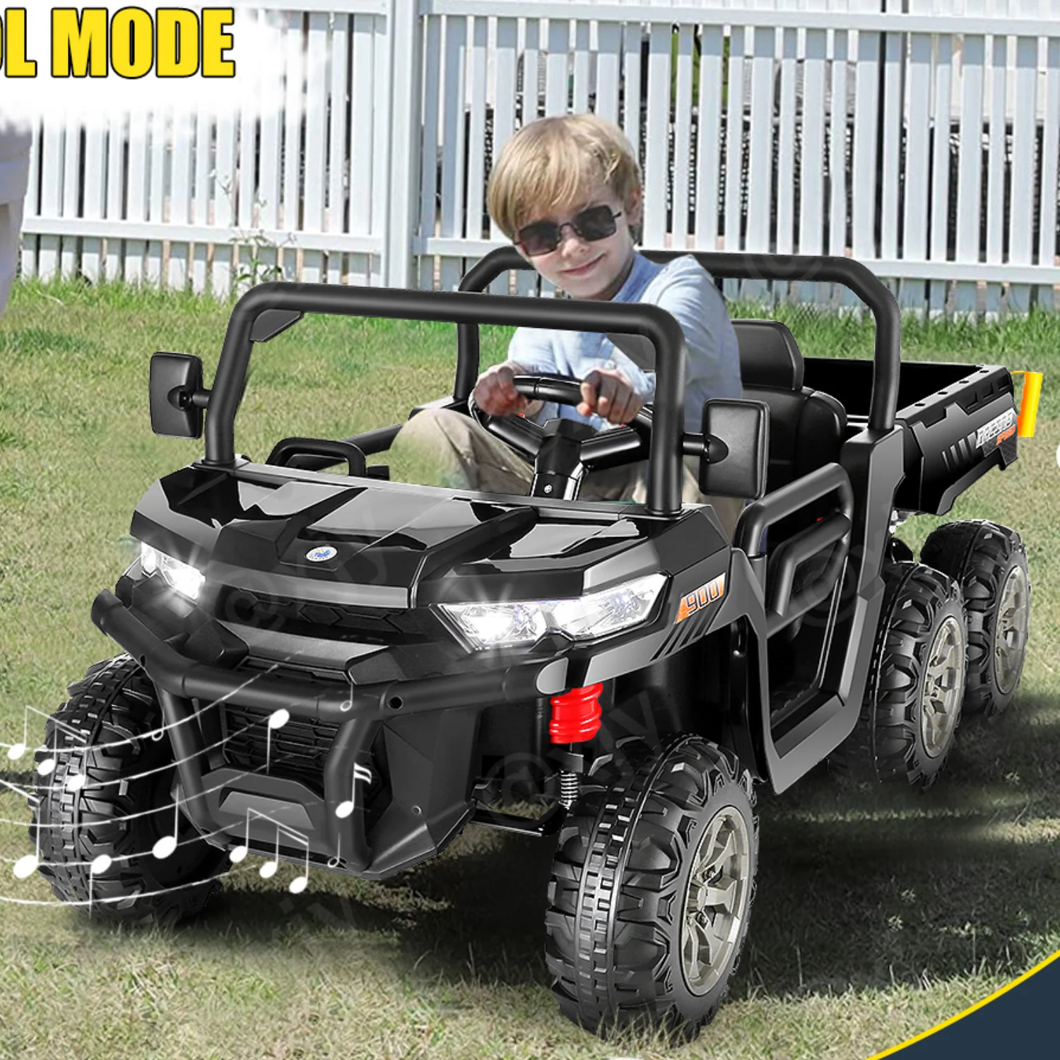 24V Electric Kids Ride-On Dump Truck with Remote Control 2-Seater 4/2WD - Image 28
