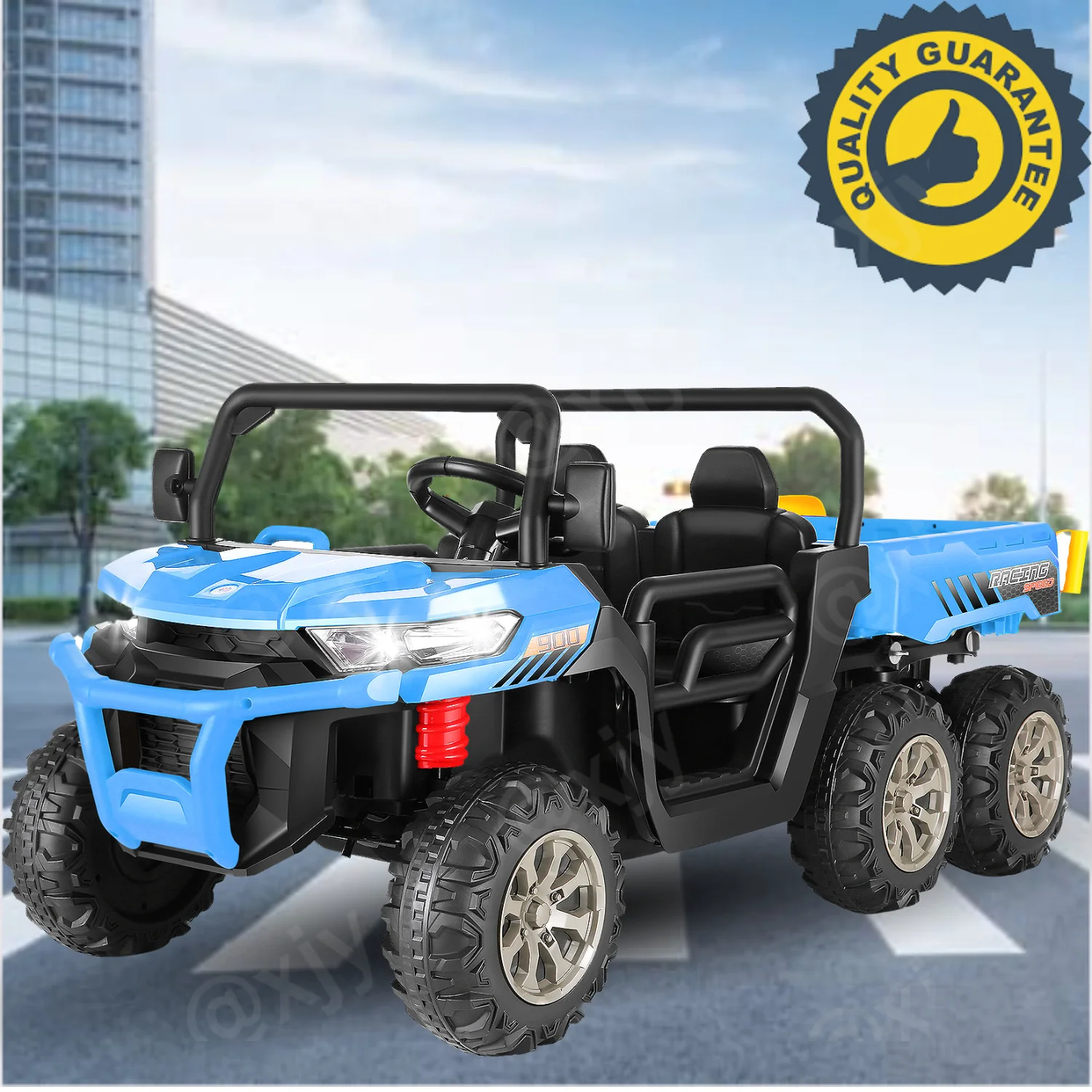 24V Electric Kids Ride-On Dump Truck with Remote Control 2-Seater 4/2WD - Image 29