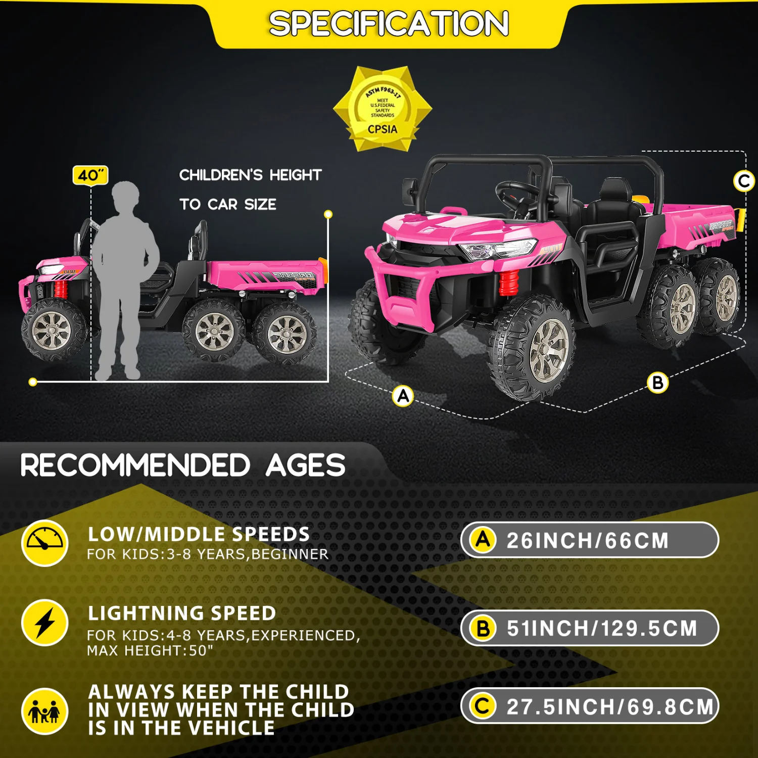 24V Electric Kids Ride-On Dump Truck with Remote Control 2-Seater 4/2WD - Image 9
