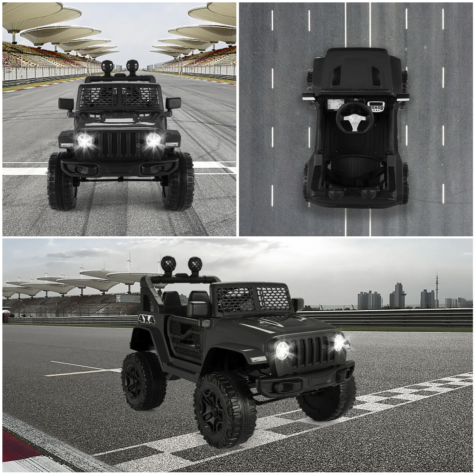 12V Electric Kids Ride-On Jeep Car with Remote Control and 3 Speed Settings - Image 13