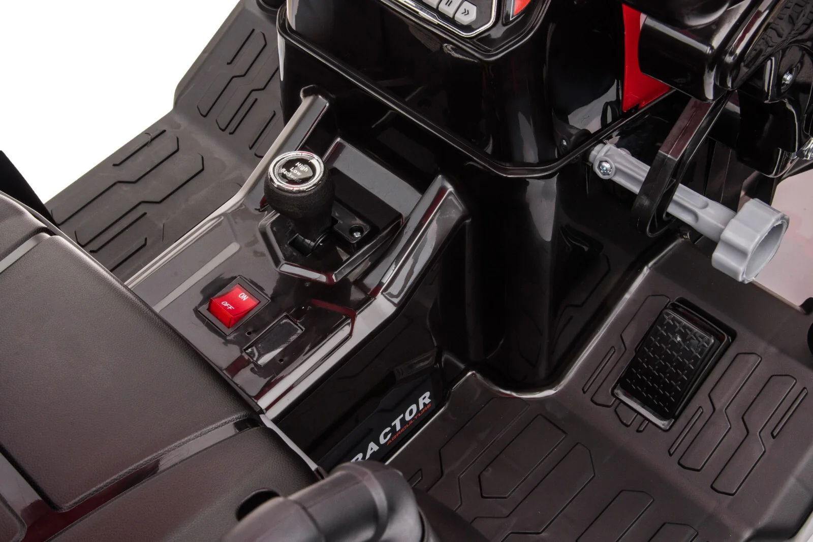 24V Battery-Powered Kids' Electric Ride-On Car with Trailer - Red - Image 9
