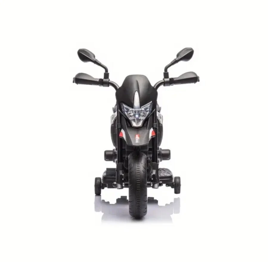 Electric Kids Ride-On Motorcycle with Training Wheels, Lights, Sounds, and Music - Image 8