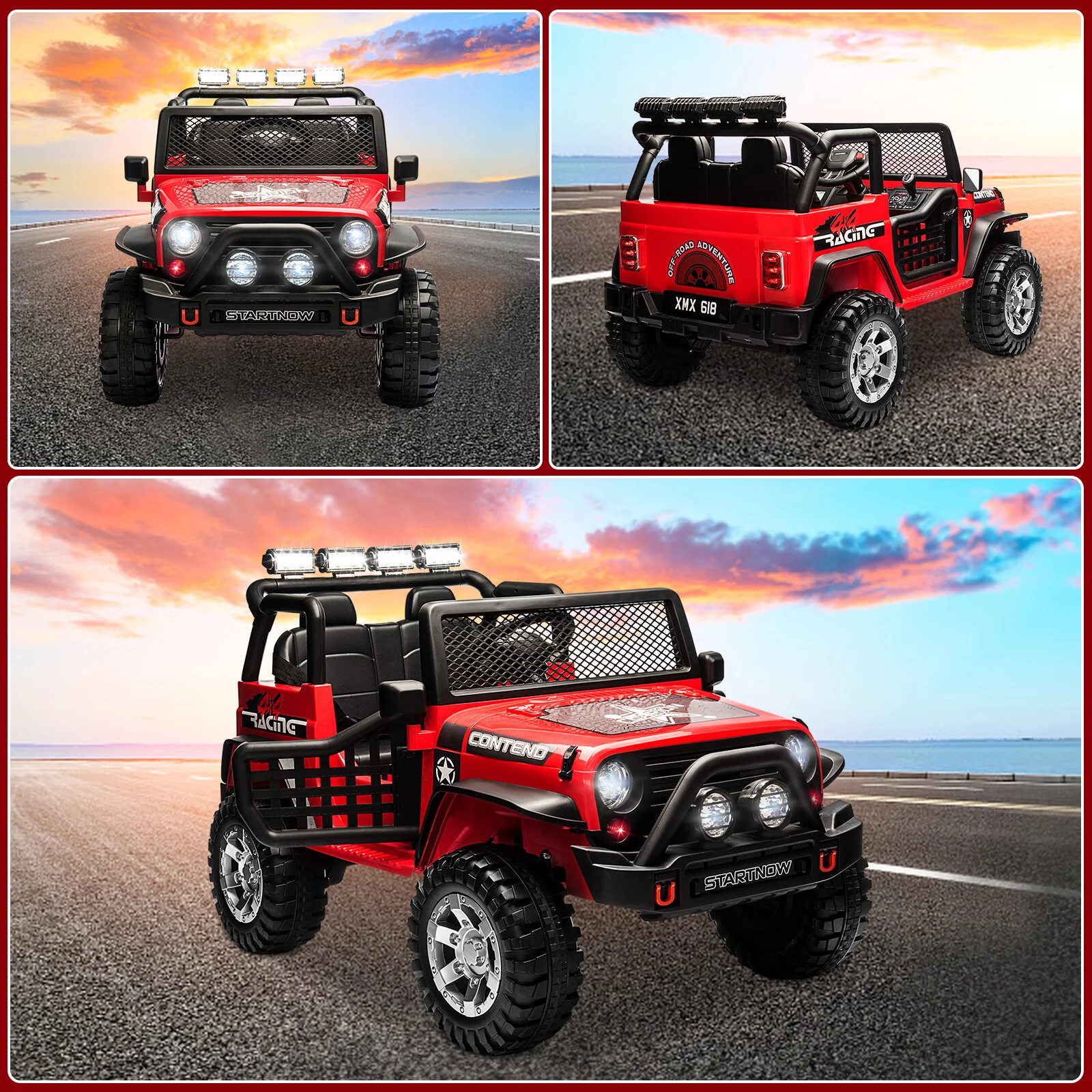 12V Electric Kids Ride-On Jeep Truck with Remote Control - Image 13