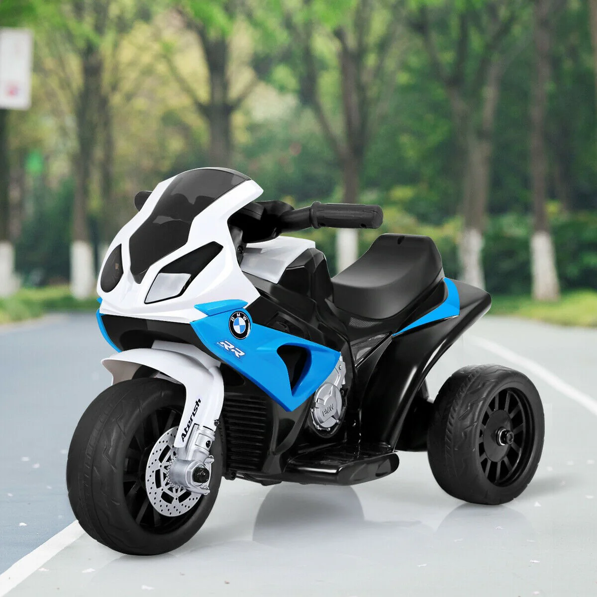 Kids Licensed 6V Electric 3-Wheel Ride-On Motorcycle Bicycle - Image 4