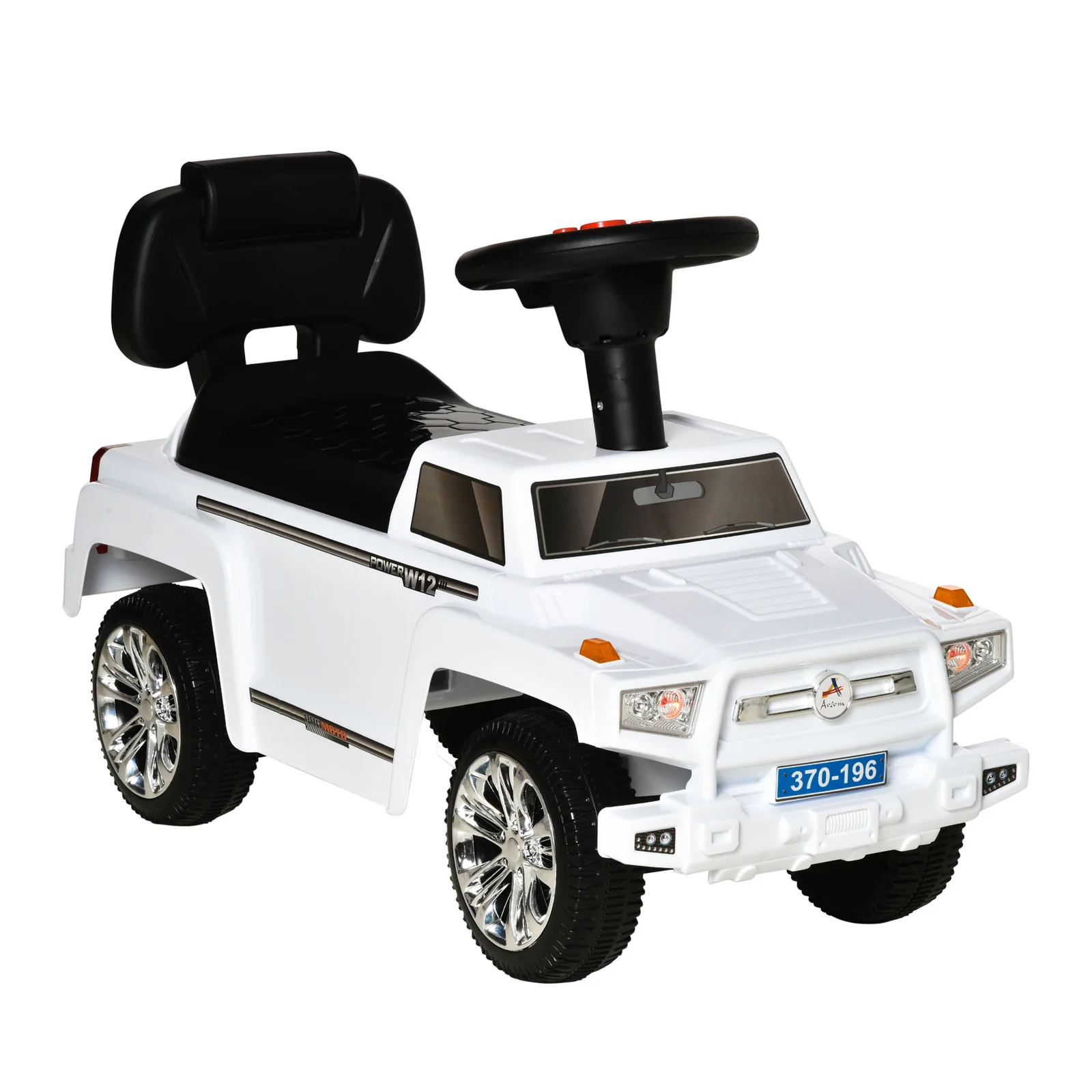 Toddler Ride-On Push Car SUV Style with Sliding Seat, Horn, and Music