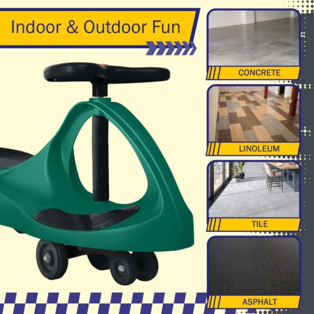 Kids' Spin & Zoom Ride-On Toy - Battery-Free - Image 6