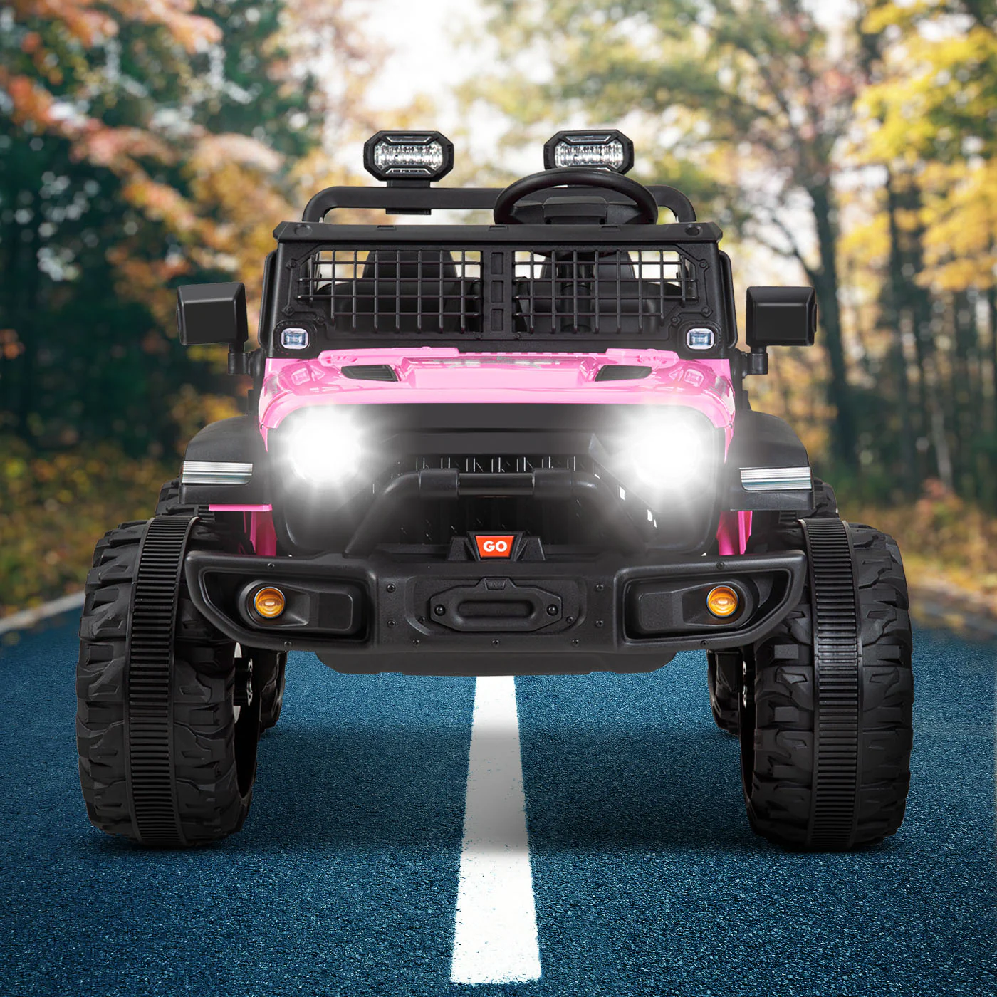 Kimbosmart 24V Electric Battery-Powered Children's Ride-On Vehicle Truck Featuring LED Lights, MP3 Player, and Bluetooth Connectivity - Image 14