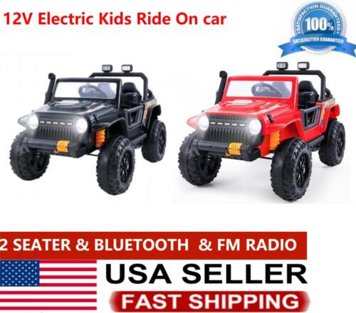 KLOKICK 14V Electric Ride-On Truck for Kids with 2 Seats, Remote Control, and FM Radio - Image 2