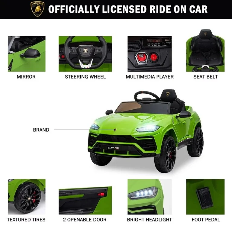 12V Battery-Powered Remote Control Ride-On Car